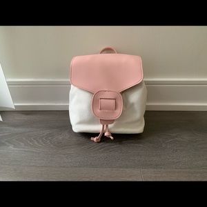 Mini Pink Canvas Backpack